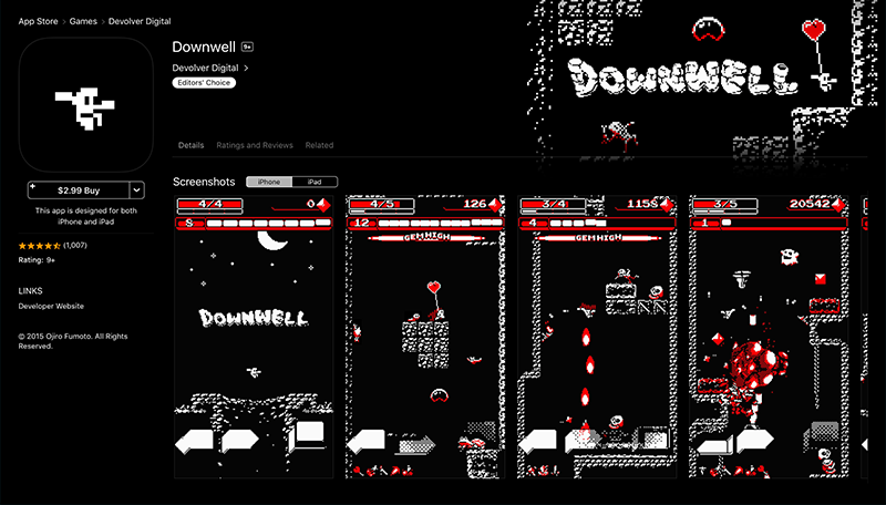 Downwell - Screenshot