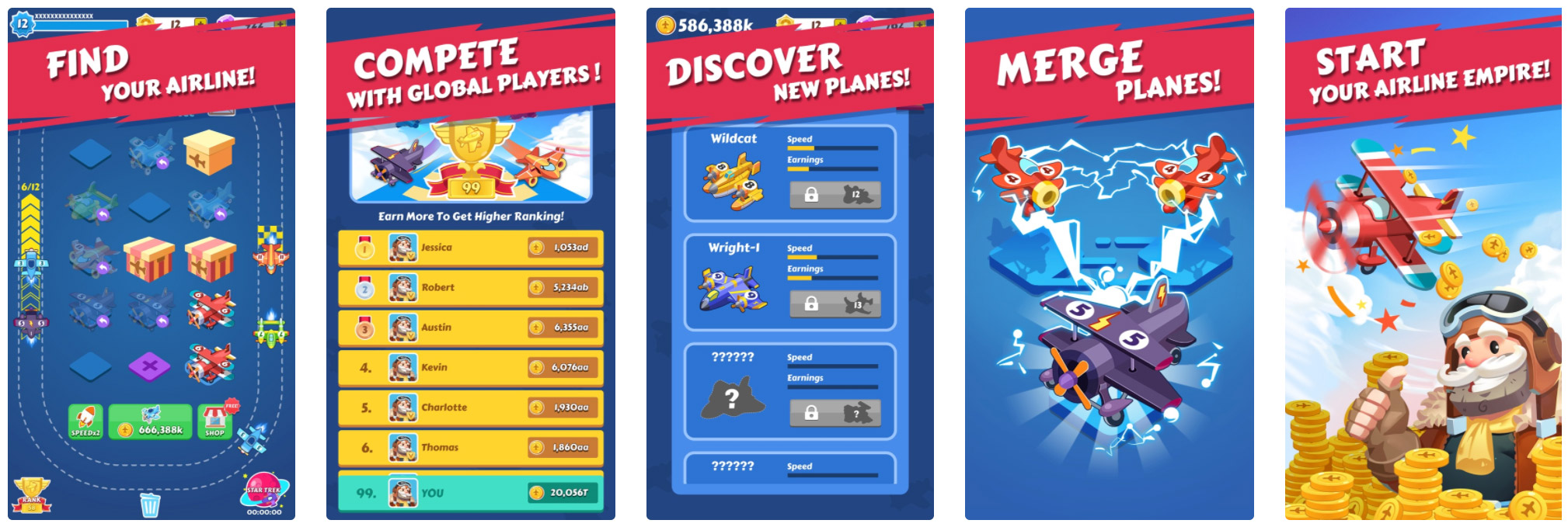 Merge Plane Best Idle Game - Gaga Games