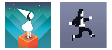 Monument Valley - Canabalt - Icons